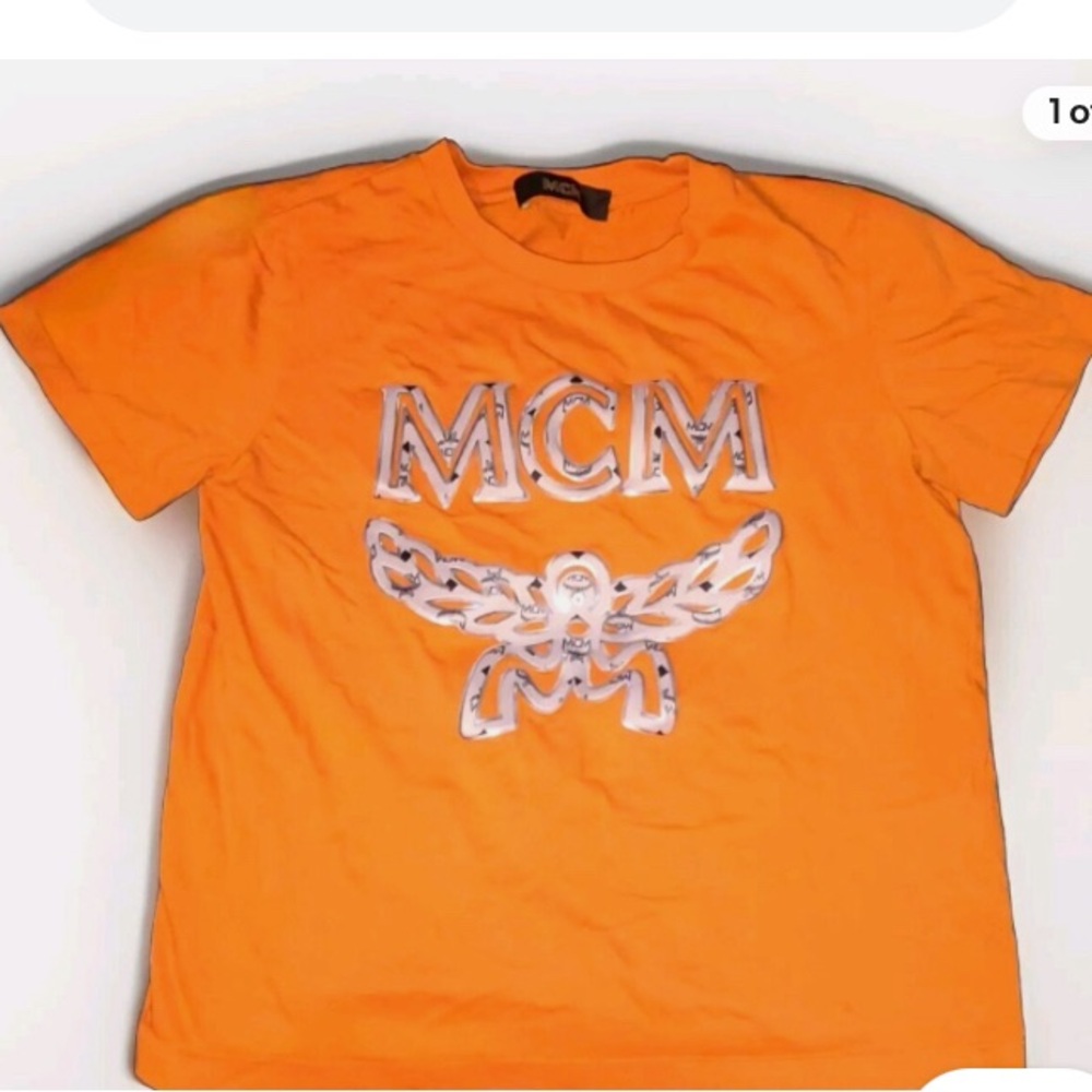 MCM Orange Graphic T-Shirt